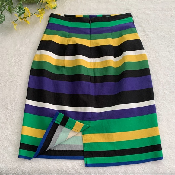 ❤️🔥❤️🔥HP❤️🔥❤️🔥 Black and green horizontal stripe skirt - Picture 2 of 3